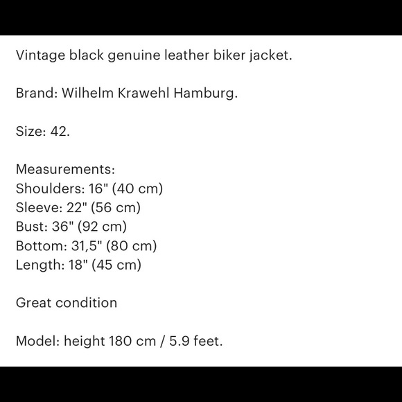 Wilhelm Krawehl Jackets Coats Vintage Wilhelm Krawehl Leather Jacket Poshmark